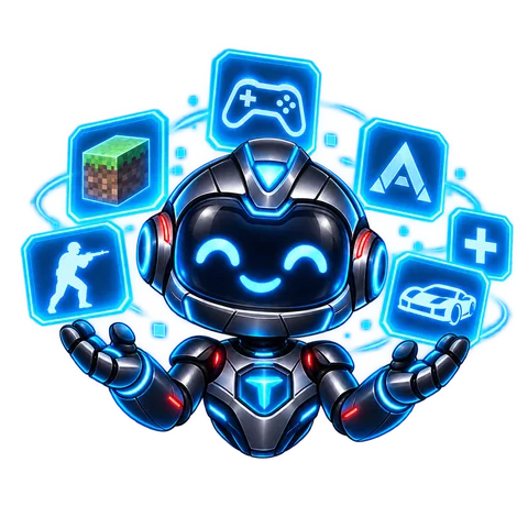 Byte surrounded by game icons
