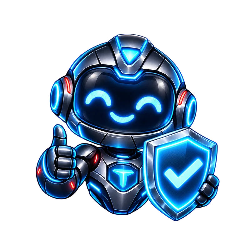 Byte the TopServer mascot giving trusted advice